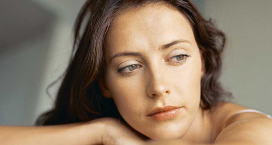 A woman during menopause