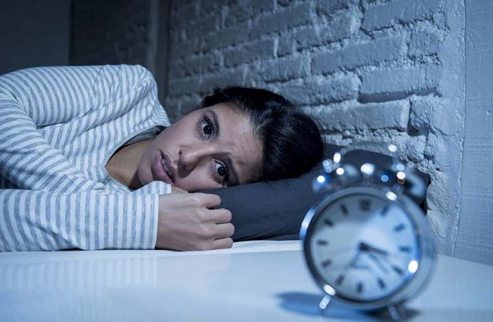 woman who is fighting insomnia